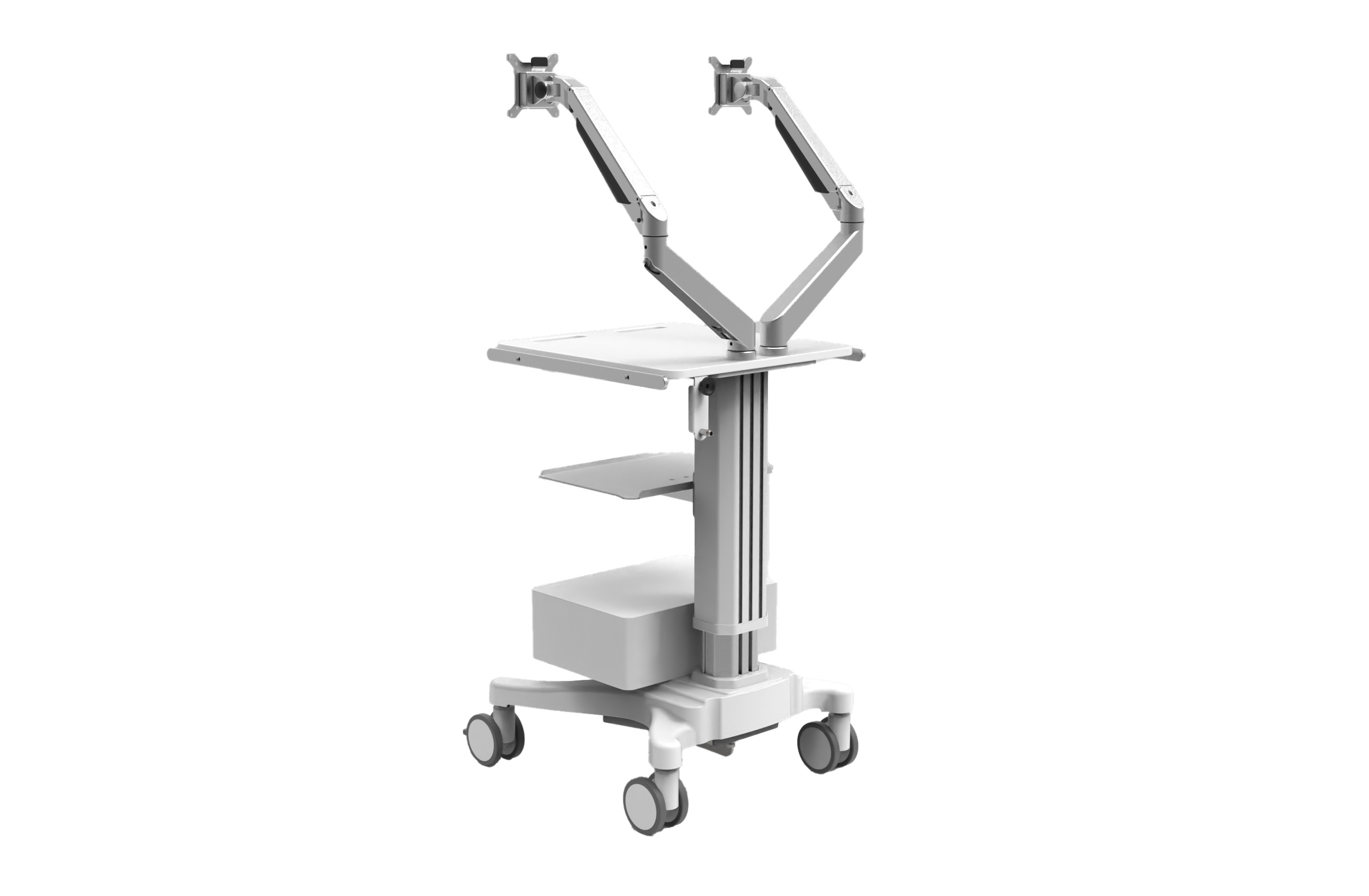 Dual-monitor ENT Endoscopy Procedure Cart (Stryker/Fiagon)